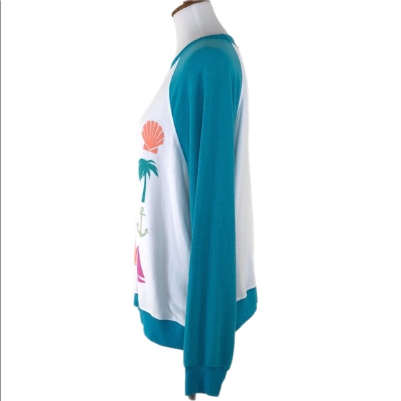 Wildfox "I Spy" Raglan Pullover Baggy Beach Jumper - Picture 4 of 7